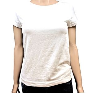 Yelete White Short Sleeve Tee Small